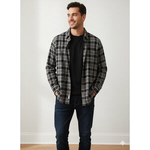 Carhartt Men’s Relaxed Fit / Flannel Button‑Up Plaid Shirt — 2XL / Heavy Cotton